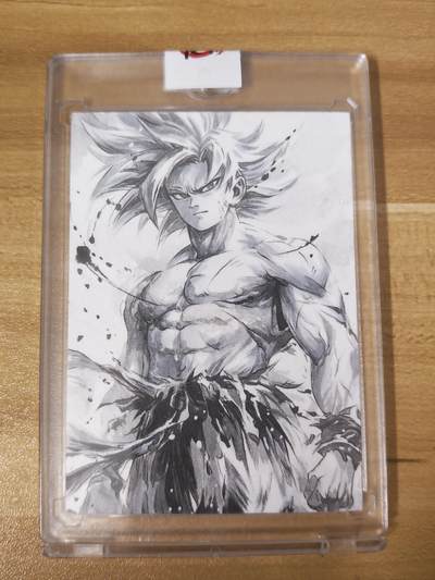 第二场手绘、卡牌、周边专场 零佣长期收拍 - 【手绘卡】龙珠 悟空特写  知名画师玲妹