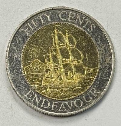 S&S Numismatic世界钱币-拍卖 第127期 新西兰1994年 奋进号 50分双色纪念币 