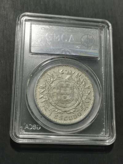 天下钱庄专场欢迎参拍 葡萄牙自由女神1埃斯库多银币