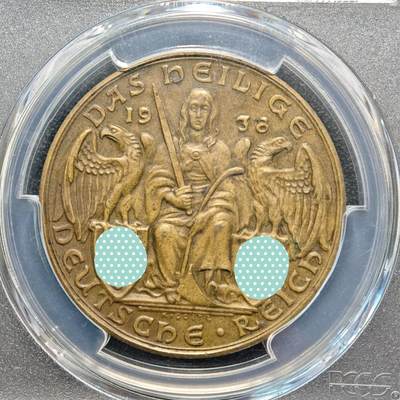 【德藏】世界币章拍卖第171期（拍品征集中~欢迎藏友联系） 二战系列名誉品 1938年 德国民族社会主义工人党德意志大一统纪念铜章 章牌大师卡尔·歌茨作品 PCGS SP63（原图请查询PCGS评级官网）