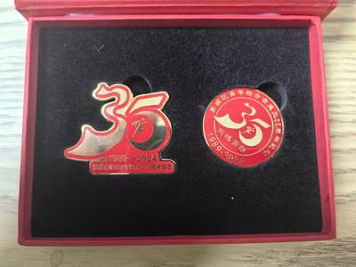 区青年联合会成立35周年纪念章（2024年制）/实物图/全新 区青年联合会成立35周年纪念章（2024年制）/实物图/全新