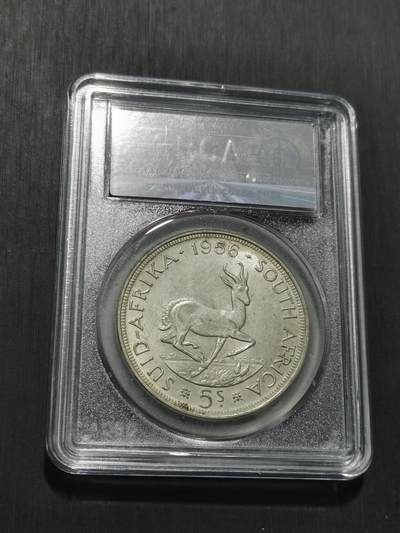 天下钱庄专场欢迎参拍 南非羚羊5先令银币