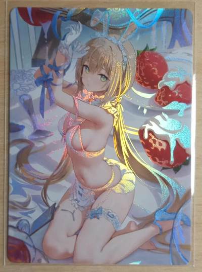 龙虎卡牌-八四场（满200元包邮，无佣金，每周六结拍，欢迎送拍） - 磨砂彩闪 鸡腿卡牌 捆绑兔女郎 卡背艺术版