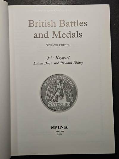 【德藏】世界币章拍卖第171期（拍品征集中~欢迎藏友联系） 近全新 英国战役与勋章 布面精装 大开本全书约798页
