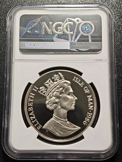 【德藏】世界币章拍卖第171期（拍品征集中~欢迎藏友联系） 冠军分！1986年 马恩岛安德鲁王子大婚精制克朗纪念镍币 NGC PF68UC 状态极佳