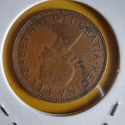 沼泽如烟--第1066场 澳大利亚1954年半便士