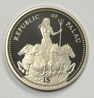 S&S Numismatic世界钱币-拍卖 第127期 帕劳1995年 联合国成立50周年 1元彩色纪念币