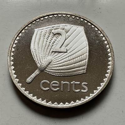 🌹外币初藏🌹🐯2026年第46场   每周二四六晚8️⃣点  世界硬币 苏联泰国纪念币 斐济 1976年 2分 精制银币 4.53克-21.1毫米-92.5%银 发行量3012枚（KM#28a）