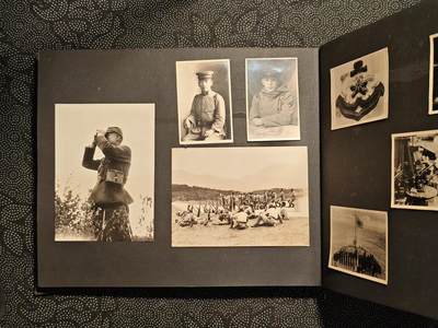 东亚欧洲主题杂货徽章勋章拍卖⑩ （五一大拍350+） 日军相册一本 大量军队照片 战马武器军舰东乡合影 200张左右 下（请勿在此出价）