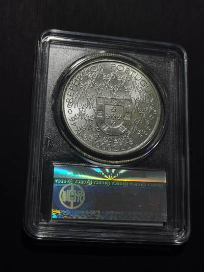 天下钱庄专场欢迎参拍 葡萄牙1000埃斯库多银币