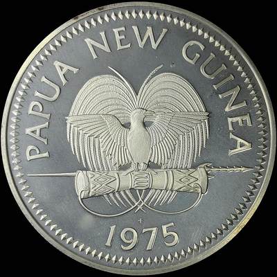 【雨安】【直播拍卖】【裸币套币-001期】 2026-04-24 周五 19:30 (金价1034, 银价18.00) [现代裸币] Papua New Guinea 巴布亚新几内亚 10元 1975年 [41.60克,  0.925银]