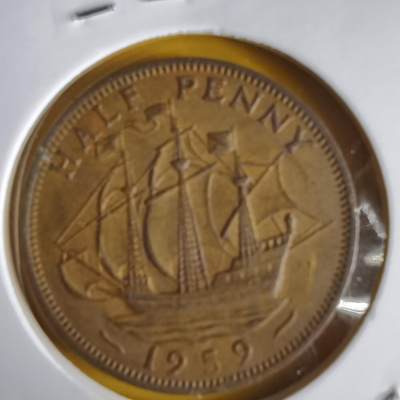 沼泽如烟--第1066场 英国1959年半便士