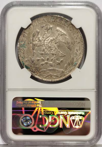博洋堂“生趣盎然”4月精品专场暨第169期（全场包邮） NGC AUD 墨西哥1885年MO MH版鹰洋，自由帽光芒处有一个东字戳记