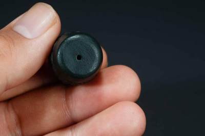 上海都达杂项专场103【全场包邮】  和田玉青玉回纹桶珠71-243