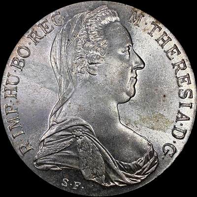 【雨安】【直播拍卖】【裸币套币-001期】 2026-04-24 周五 19:30 (金价1034, 银价18.00) [裸币各国] Austria 奥地利 1泰勒 大奶妈