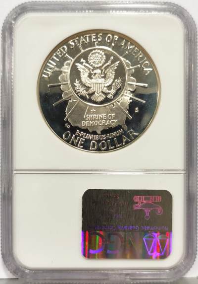 博洋堂“生趣盎然”4月精品专场暨第169期（全场包邮） NGC PF69UC 美国1991年总统山纪念银币