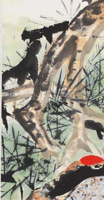 碧月说宝.国有文物商店书画专场（七） 韩天衡 松鹤长寿