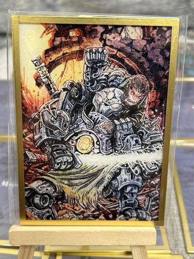 喜灰玩卡拍卖第八期，接拍品0佣金，欢迎送拍，释放现金流，让自己有资金可以购买更多喜欢的卡牌，让别的卡友能淘到更多心仪的卡牌 集画家 多吉老师绘 色纸31张 亚克力镜面工艺  8cmX11cm