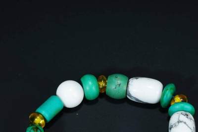 上海都达杂项专场103【全场包邮】  绿松石手串71-297