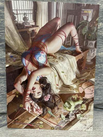 喜灰玩卡拍卖第八期，接拍品0佣金，欢迎送拍，释放现金流，让自己有资金可以购买更多喜欢的卡牌，让别的卡友能淘到更多心仪的卡牌 【A4限编】 燎原  刷子老师绘 A4大卡 折光粗闪 限编888/888编