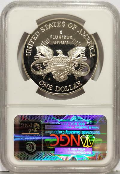 博洋堂“生趣盎然”4月精品专场暨第169期（全场包邮） NGC PF69UC 美国2001国会大厦纪念银币