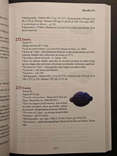 【德藏】世界币章拍卖第171期（拍品征集中~欢迎藏友联系） 97新 墨洛温王朝的戒指：北高卢地区 全彩铜板纸印刷 全书约447页 详情请看拍卖介绍