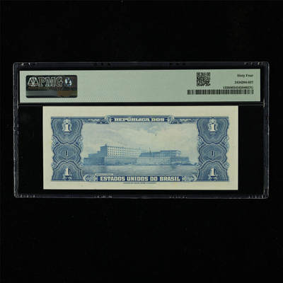 【亘邦集藏】第230期拍卖 1944年 巴西1克鲁塞罗 PMG 64 729A075745