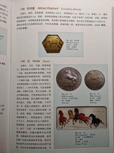 【德藏】世界币章拍卖第171期（拍品征集中~欢迎藏友联系） 全新塑封 硬币上的动物世界 硬壳精装 全彩铜板纸印刷 全书约310页