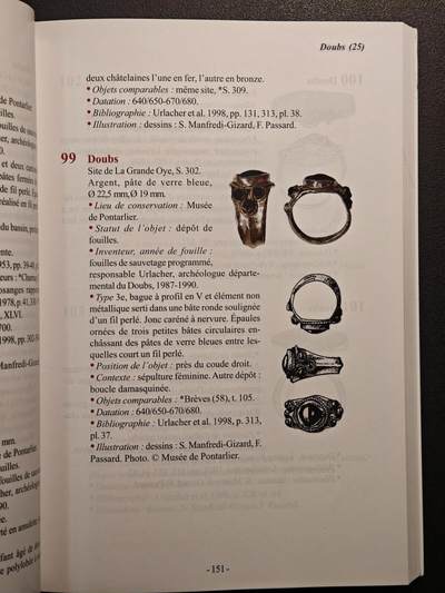 【德藏】世界币章拍卖第171期（拍品征集中~欢迎藏友联系） 97新 墨洛温王朝的戒指：北高卢地区 全彩铜板纸印刷 全书约447页 详情请看拍卖介绍