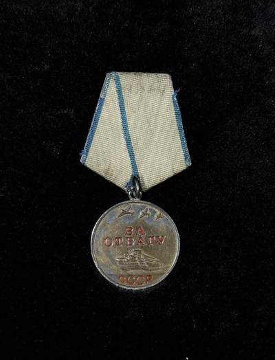 戎马世界章牌大赏第115期 苏联勇敢奖章，号段2043908，有档案