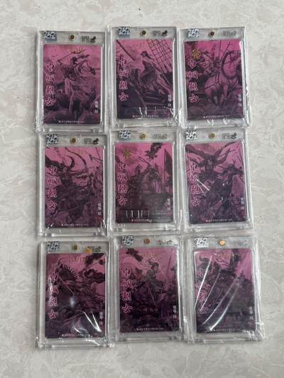 月落卡牌大清仓第10期  超吉梦   张导   巾帼烈女    粗闪工艺限定特卡亲签卡完整一套（多个项目集齐，极为不易）