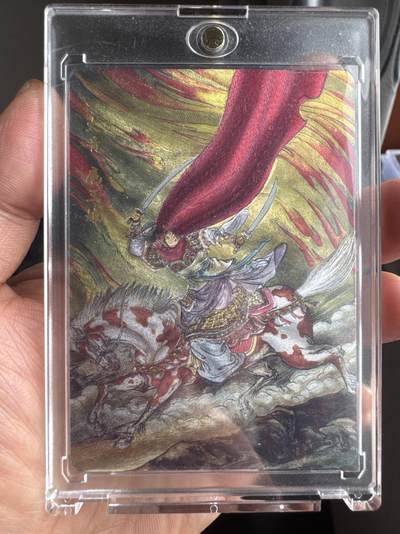 月落卡牌大清仓第10期 超吉梦   王万春水浒   一丈青扈三娘   全网罕见血色三娘（战斗中濒临绝境）  粗闪工艺限编亲签特卡