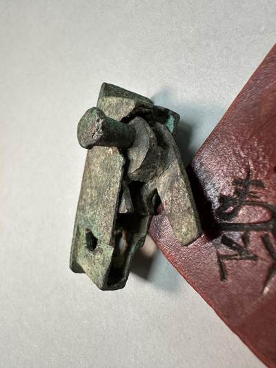 清-民国-建国｜老铜器专场.伍 战汉范铸青铜精工弩机