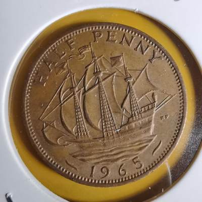 沼泽如烟--第1068场 英国1965年半便士