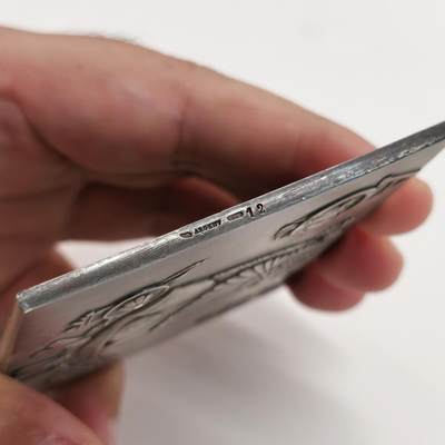 博洋堂“生趣盎然”4月精品专场暨第169期（全场包邮） SAMF作品，埃及艳后，大师Fremiet，1902年原版限量版，83*66mm，边铭：丰饶角+ ARGENT+ 火蝾螈标+限量编号，银章发行量仅仅94枚，此章公认为法兰西章牌之友协会扛鼎作品，藏品基本都在世界各地藏家手里，很少看到！