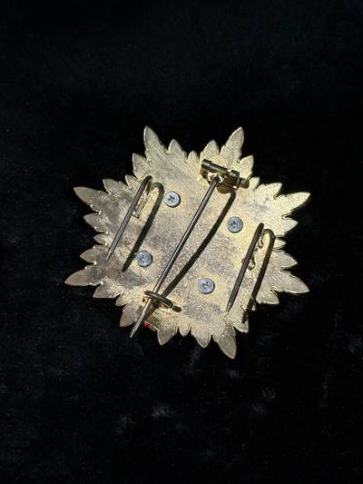 戎马世界章牌大赏第115期 日本金鸱章星芒章，复刻影视道具，下边光芒断了一根