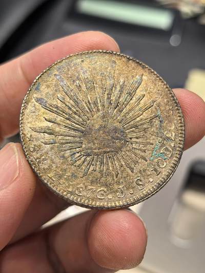 博洋堂“生趣盎然”4月精品专场暨第169期（全场包邮） 墨西哥1876年ZS JS版花边鹰洋 无戳带光好品