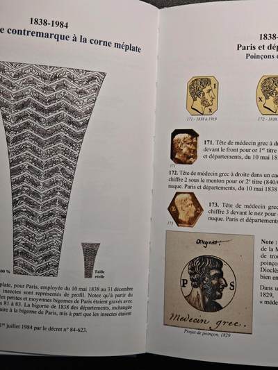 【德藏】世界币章拍卖第171期（拍品征集中~欢迎藏友联系）  98新 法国金银器鉴定宝典：《法国贵金属制品印记：1789 年至今》法语版第一版 全彩铜板纸印刷 全书约190页 详情请看拍卖介绍