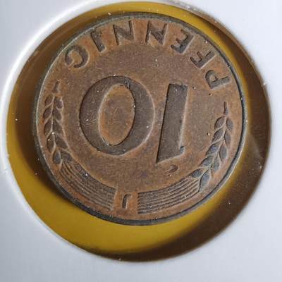 沼泽如烟--第1068场 德国1949年10芬尼银行版