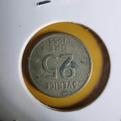 沼泽如烟--第1068场 瑞典1953年25欧尔银币