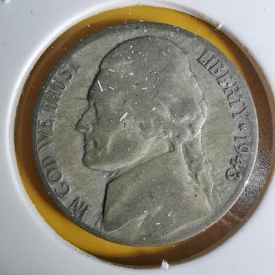 沼泽如烟--第1068场 美国1943年五分银币