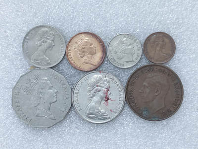 第一海外回流一元起拍收藏 散集专场  第312期 澳大利亚硬币 7枚