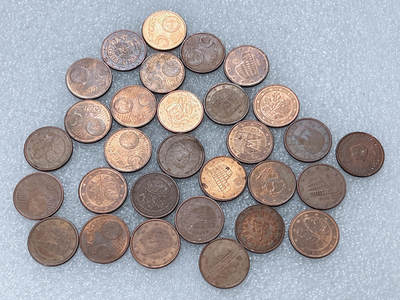 第一海外回流一元起拍收藏 散集专场  第312期 欧盟5欧分硬币 30枚