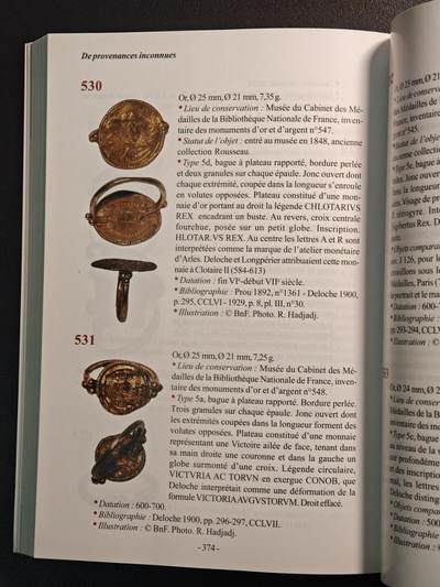 【德藏】世界币章拍卖第171期（拍品征集中~欢迎藏友联系） 97新 墨洛温王朝的戒指：北高卢地区 全彩铜板纸印刷 全书约447页 详情请看拍卖介绍
