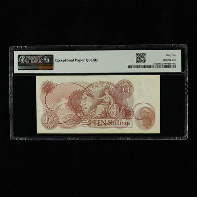 【亘邦集藏】第230期拍卖 1966-70年 英国10先令 PMG 66EPQ 72U 603759