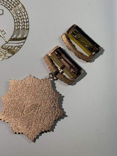 戎马世界章牌大赏第115期 东德铜级祖国功勋，带证书