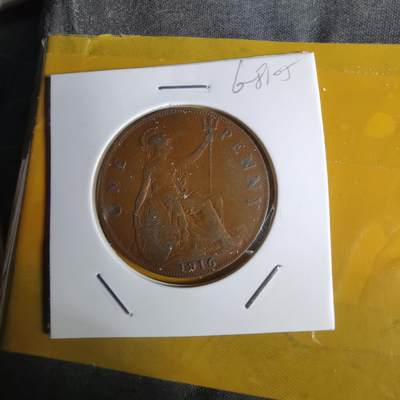 沼泽如烟--第1068场 英国1916年1便士