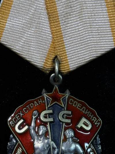 戎马世界章牌大赏第115期 苏联劳动荣誉勋章，带证书