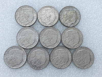 第一海外回流一元起拍收藏 散集专场  第312期 瑞典1克朗硬币 10枚