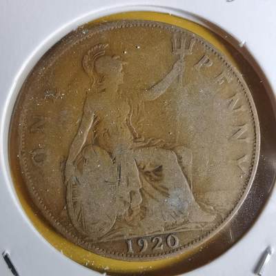 沼泽如烟--第1068场 英国1920年1便士